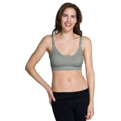 Charcoal Seamless Nursing Bra