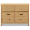 Charlie 6-Drawer Double Dresser - Honey