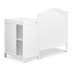 Charlie 4-in-1 Convertible Mini Crib & Changer - White