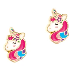 Charming Whimsy Necklace and Earring Gift Set - Unicorn Dreams