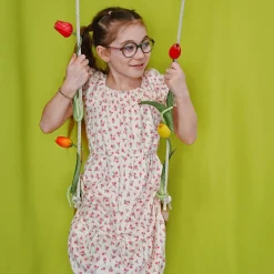 Cherries Flowers Dress 7-14