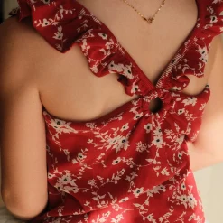 Cherries Flowers Tank Top 7-14