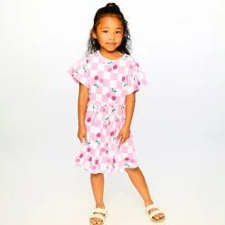 Cherry Check Dress 7-10