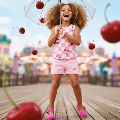 Cherry Pink Denim Short 7-10