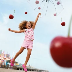 Cherry Pink Denim Short 7-10