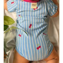 Cherry Stripe Bodysuit 3-24m