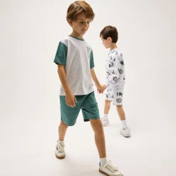 City Teal Shorts 3-6y