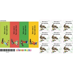 Classical Name Labels - Little Wolf