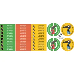 Classical Name Labels - Little Wolf