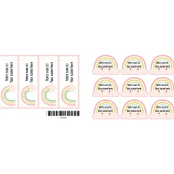 Classical Name Labels - Rainbows