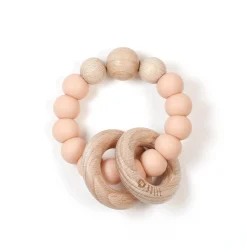 Clic-Clac Wood Rattle - Peach