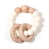 Clic-Clac Wood Rattle - White