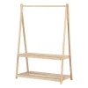 Clothes Rack with Storage Shelves - Sweedi Natural