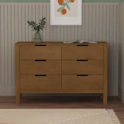 Colby 6-Drawer Double Dresser - Walnut