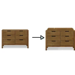 Colby 6-Drawer Double Dresser - Walnut