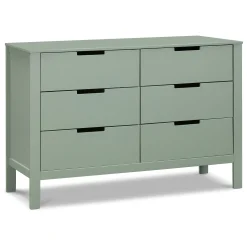 Colby 6-Drawer Double Dresser - Light Sage