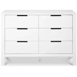 Colby 6-Drawer Double Dresser - White