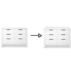 Colby 6-Drawer Double Dresser - White