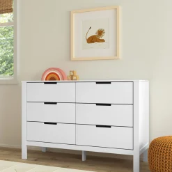 Colby 6-Drawer Double Dresser - White