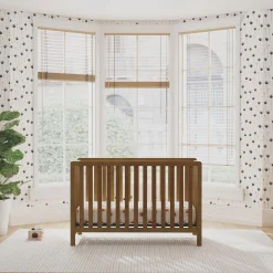 Colby 4-in-1 Convertible Crib - Walnut