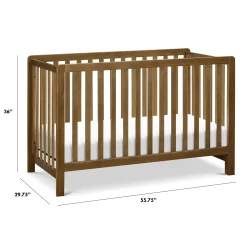 Colby 4-in-1 Convertible Crib - Walnut