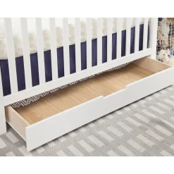Colby 4-in-1 Convertible Crib with Trundle Drawer - White