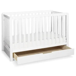 Colby 4-in-1 Convertible Crib with Trundle Drawer - White