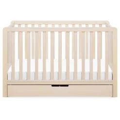 Colby 4-in-1 Convertible Crib with Trundle Drawer - Washed Natural