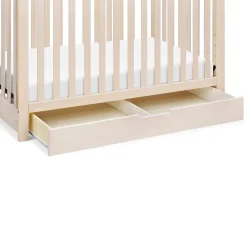 Colby 4-in-1 Convertible Crib with Trundle Drawer - Washed Natural