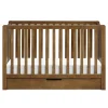 Colby 4-in-1 Convertible Crib with Trundle Drawer - Walnut