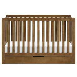 Colby 4-in-1 Convertible Crib with Trundle Drawer - Walnut
