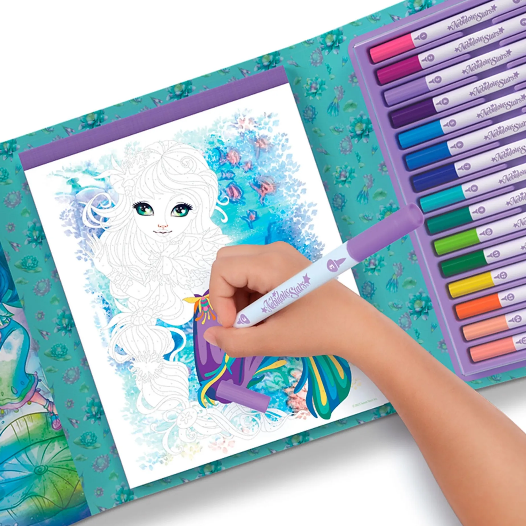 Color By Number Book Set Nebulous Stars - Nenuphia & Lilya