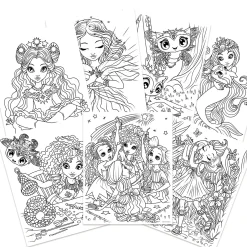 Coloring Book Nebulous Stars