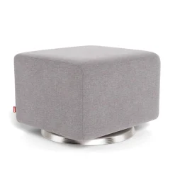 Como Ottoman - Pebble Grey / Steel