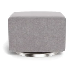 Como Ottoman - Pebble Grey / Steel