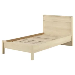 Complete Bed with Headboard - August Bleached Oak