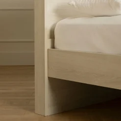 Complete Bed with Headboard - August Bleached Oak