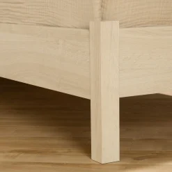 Complete Bed with Headboard - August Bleached Oak