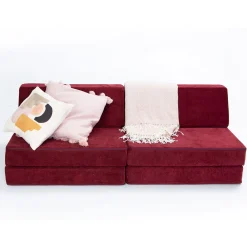 Complete Modular Sofa - Cranberry Rain