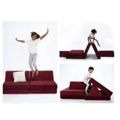 Complete Modular Sofa - Cranberry Rain