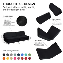Complete Modular Sofa - Moon Melon