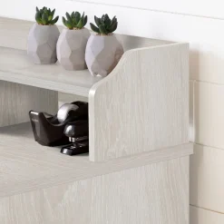 Computer Desk with Hutch - Versa Winter Oak