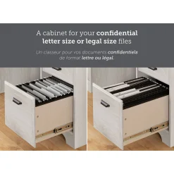 Computer Desk with Hutch - Versa Winter Oak