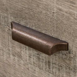 Computer Desk with Hutch - Versa Weathered Oak