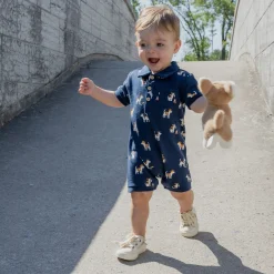 Construction Polo Romper 3-24m