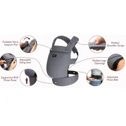 Coton Baby Carrier 3-24m - Black