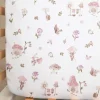 Cotton Jersey Crib Fitted Sheet - Mushroom House