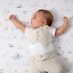 Cotton Jersey Fitted Crib Sheet - Goosey Goosey