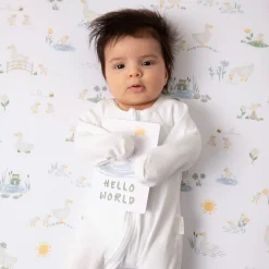 Cotton Jersey Fitted Crib Sheet - Goosey Goosey