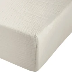 Cotton Muslin Crib Sheet - Moonbeam